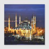 Istanbul Blauwe Moskee Nachtlandschap Premium Reiz (Voorkant)