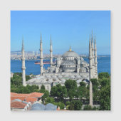 Istanbul Blauwe Moskee Nachtlandschap Premium Reiz (Voorkant)