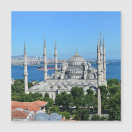 Istanbul Blauwe Moskee Nachtlandschap Premium Reiz