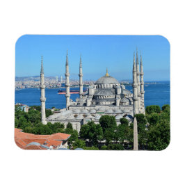 Istanbul Blauwe Moskee Nachtlandschap Premium Reiz Magneet