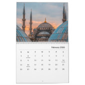 Istanbul Blauwe Moskee Nachtlandschap Reizen Turki Kalender (Feb 2026)