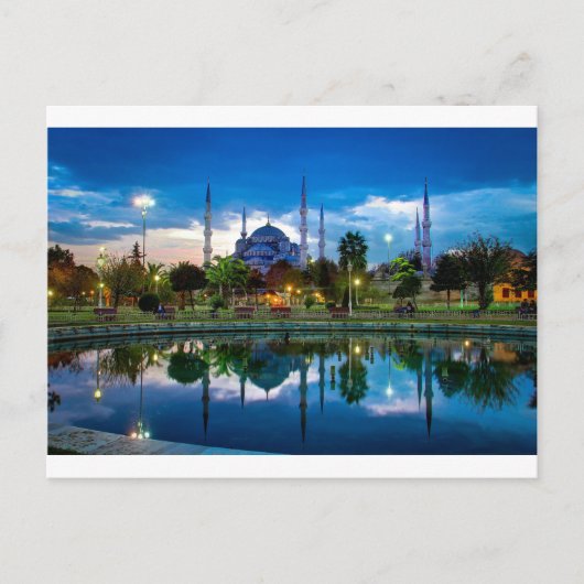Istanbul Blue Mosque in Turkije Briefkaart (Voorkant)