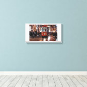 Istanbul Christmas retro Canvas Afdruk (Insitu (Houten vloer))