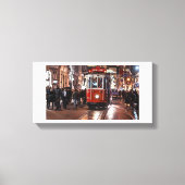 Istanbul Christmas retro Canvas Afdruk (Voorkant)