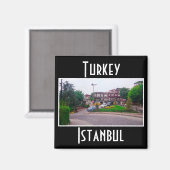 Istanbul Cityscape Street Architecture Magneet (Voorkant / Achterkant)