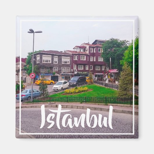 Istanbul Cityscape Street Architecture Magneet (Voorkant)