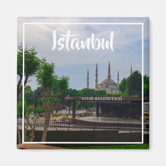 Istanbul Cityscape Street Architecture Magneet (Voorkant)