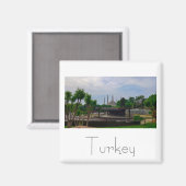 Istanbul Cityscape Street Architecture Magneet (Voorkant / Achterkant)