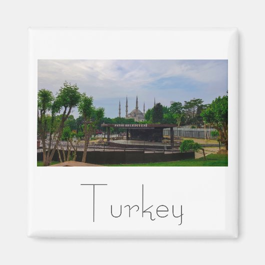 Istanbul Cityscape Street Architecture Magneet (Voorkant)