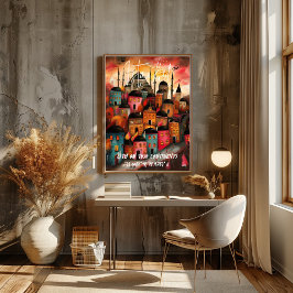 Istanbul: Donde Oriente y Occidente se Encuentran Perfect Poster