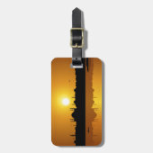 Istanbul en zonsondergang bagagelabel (Voorkant verticaal)