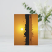 Istanbul en zonsondergang briefkaart (Staand voorkant)