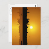 Istanbul en zonsondergang briefkaart (Voorkant / Achterkant)
