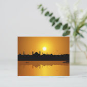 Istanbul en zonsondergang briefkaart (Staand voorkant)