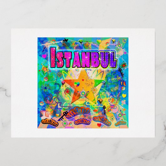 Istanbul Epoch Hour Briefkaart (Voorkant)