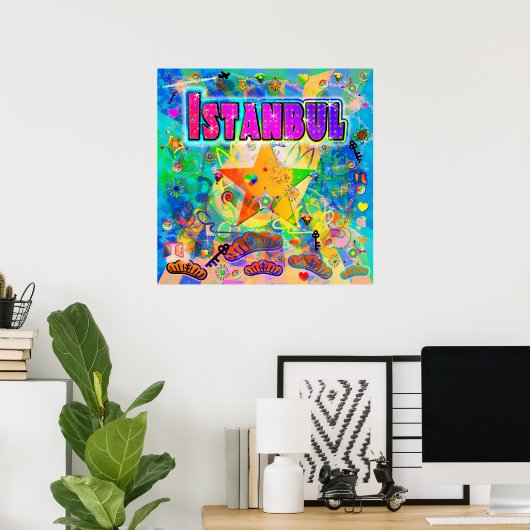 Istanbul Epoch Hour Poster (Thuiskantoor)