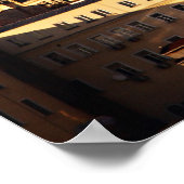 Istanbul - Galata Tower op zonsondergang Poster (Hoek)