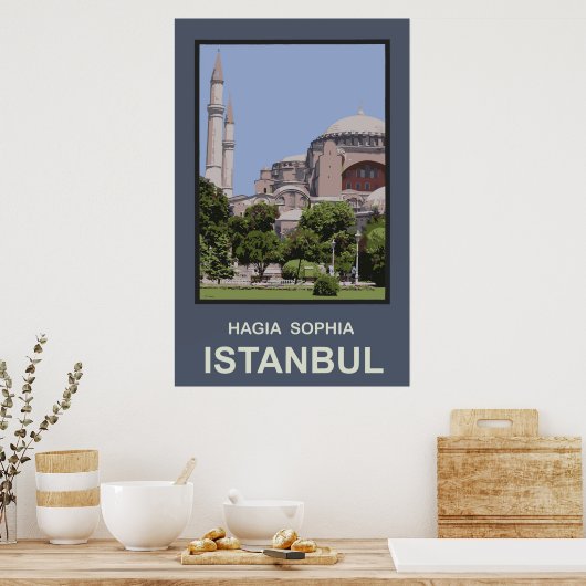 Istanbul Hagia Sophia Poster (Keuken)
