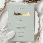 Istanbul Huwelijksuitnodiging Folie Uitnodiging