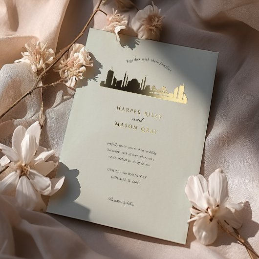 Istanbul Huwelijksuitnodiging Folie Uitnodiging