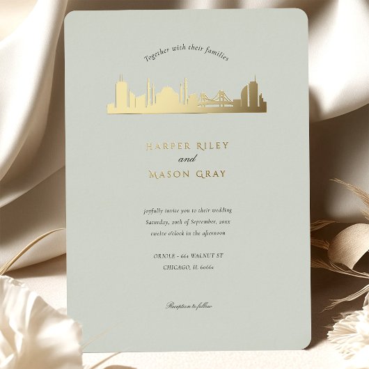 Istanbul Huwelijksuitnodiging Folie Uitnodiging