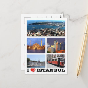 Istanbul - ik hou van Turkije - Briefkaart