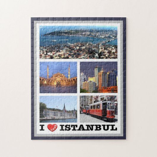 Istanbul - ik hou van Turkije - Legpuzzel (Verticaal)