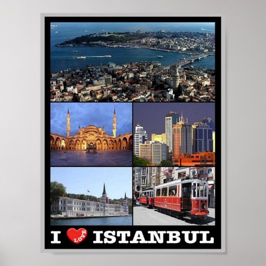 Istanbul - ik hou van Turkije - Poster (Voorkant)