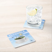 Istanbul in een theekopje - Skyline - Turks cadeau Kartonnen Onderzetters (Insitu)