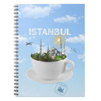 Istanbul in een theekopje - Skyline - Turks cadeau Notitieboek