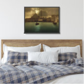  Istanbul in maanlicht schilderij Canvas Afdruk (Insitu (Slaapkamer))