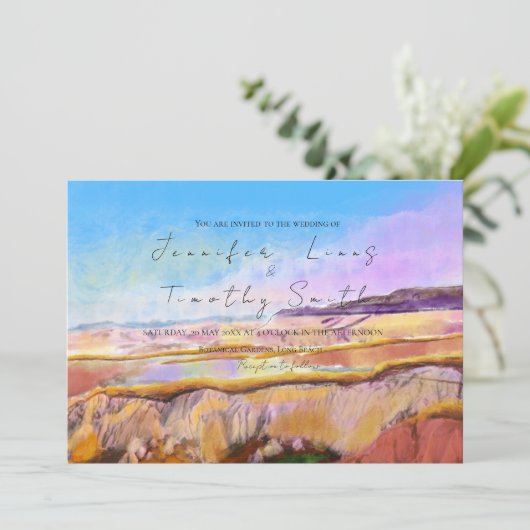 Istanbul kleurrijk landschap kaart (Staand voorkant)