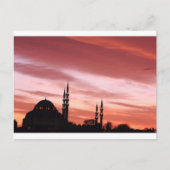 Istanbul-Mosque silhouette Briefkaart (Voorkant)