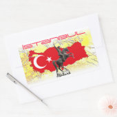 Istanbul Rechthoekige Sticker (Envelop)