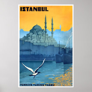 Istanbul Reisposter Turkije Stad Print Turks