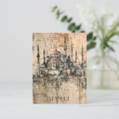 Istanbul Reizen Briefkaart (Staand voorkant)