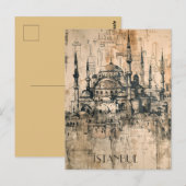 Istanbul Reizen Briefkaart (Voorkant / Achterkant)
