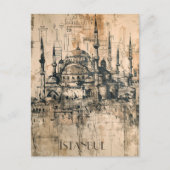 Istanbul Reizen Briefkaart (Voorkant)
