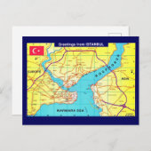 Istanbul Retro Greeting Postcard Briefkaart (Voorkant / Achterkant)