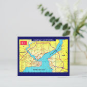 Istanbul Retro Groet Ansichtkaart Briefkaart (Staand voorkant)