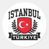 Istanbul Ronde Sticker (Voorkant)