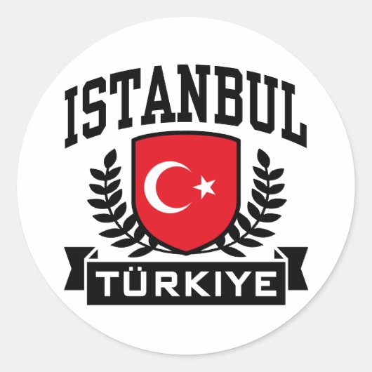 Istanbul Ronde Sticker (Voorkant)