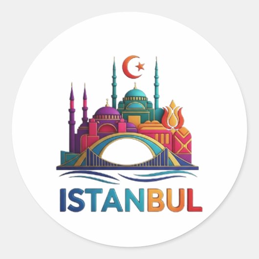 ISTANBUL RONDE STICKER (Voorkant)