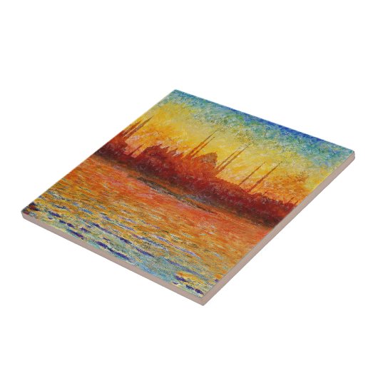 Istanbul Skyline 3 Tegeltje (Zijkant)