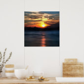 Istanbul Skyline tegen mooie zon Poster (Keuken)