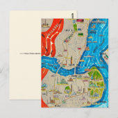 Istanbul Stadkaart Ansichtkaart Briefkaart (Voorkant / Achterkant)