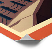 Istanbul stadsgezicht met volle maan poster (Hoek)