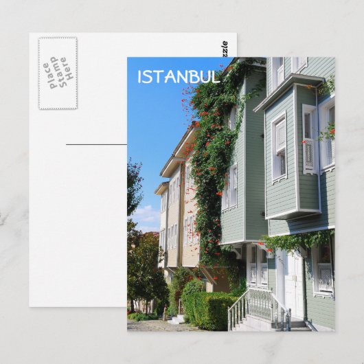 Istanbul-straat Briefkaart (Voorkant / Achterkant)