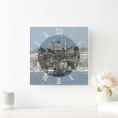 Istanbul, Sultan Ahmed, boten, Turkije Vierkante Klok (Huis)