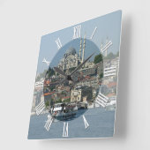 Istanbul, Sultan Ahmed, boten, Turkije Vierkante Klok (Hoek)